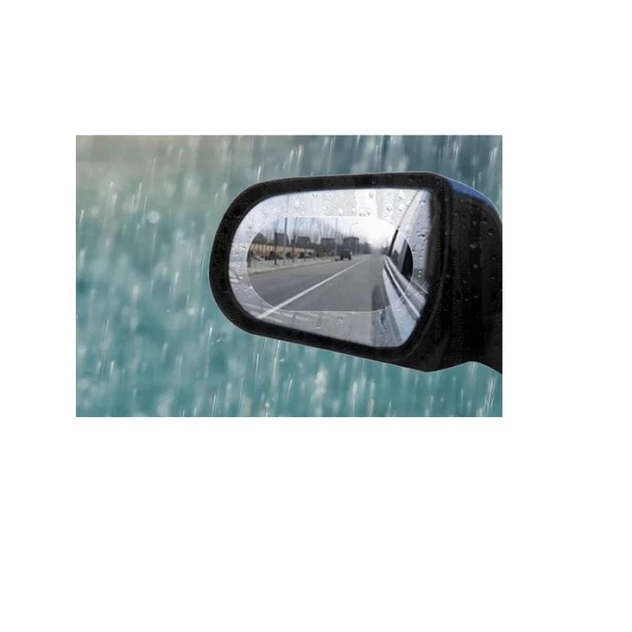 Set de 2 Folii auto pentru Oglinzi KlaussTech, Protectie, Anti Aburire, Hidrofuga, Universale,  Albastru