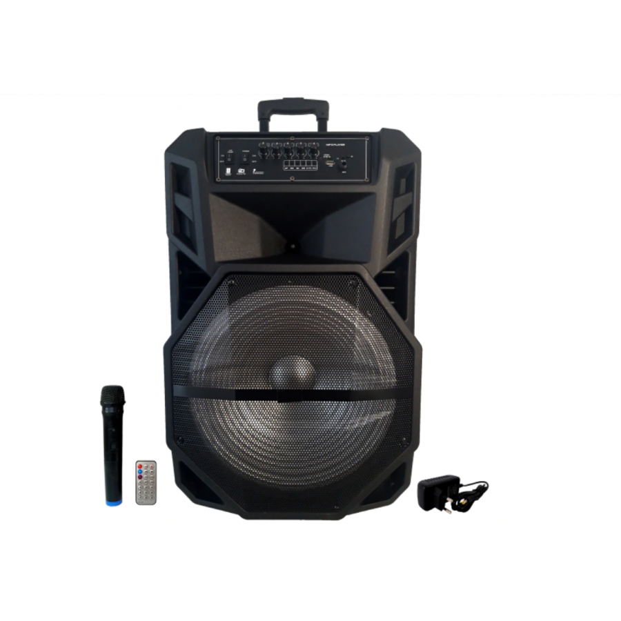 Boxa Portabila, Putere 1000W, Display, Diverse Reglaje Sonore, Accesorii Incluse, Negru