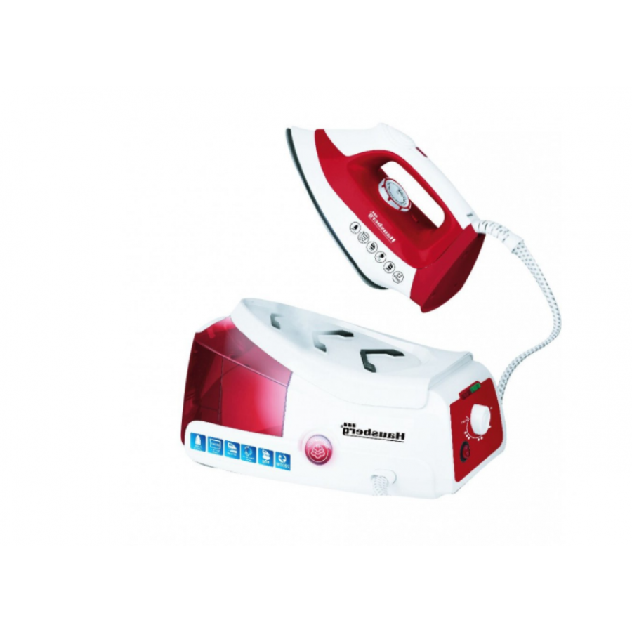 Statie De Calcat, Putere 2200 W, Capacitate 1l, Usor De Transportat, Stabilitate Ridicata, Incalzire Rapida, Oprire Automata, Alb/Rosu