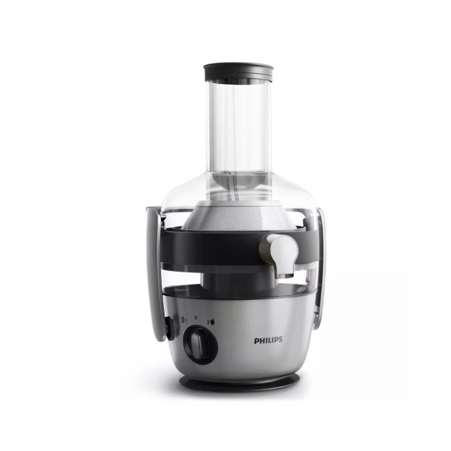 Storcator pentru Fructe si Legume, Phillips, Putere 1200W, Curatare Rapida, Usor de Curatat, Silentios, Negru/Gri