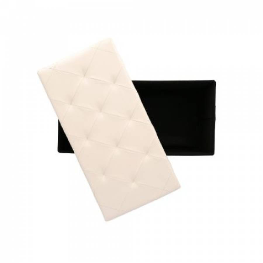 Taburet Pliabil Cu Spatiu De Depozitare Klausstech, Greutate Suportata 150 Kg, 76x38x38 Cm, Crem Sky