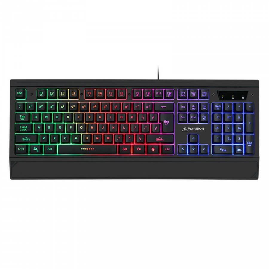 Tastatura Gaming, Cu Fir, 104 Taste, Iluminata LED, Alimentare prin USB, Negru