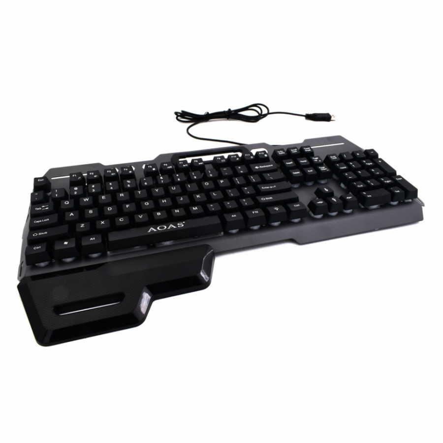 Tastatura Gaming, cu Fir, Conectare USB, Ergonomica, Sistem Antialunecare, Negru