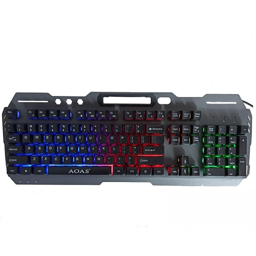 Tastatura Gaming, cu Fir, Conectare USB, Ergonomica, Sistem Antialunecare, Negru