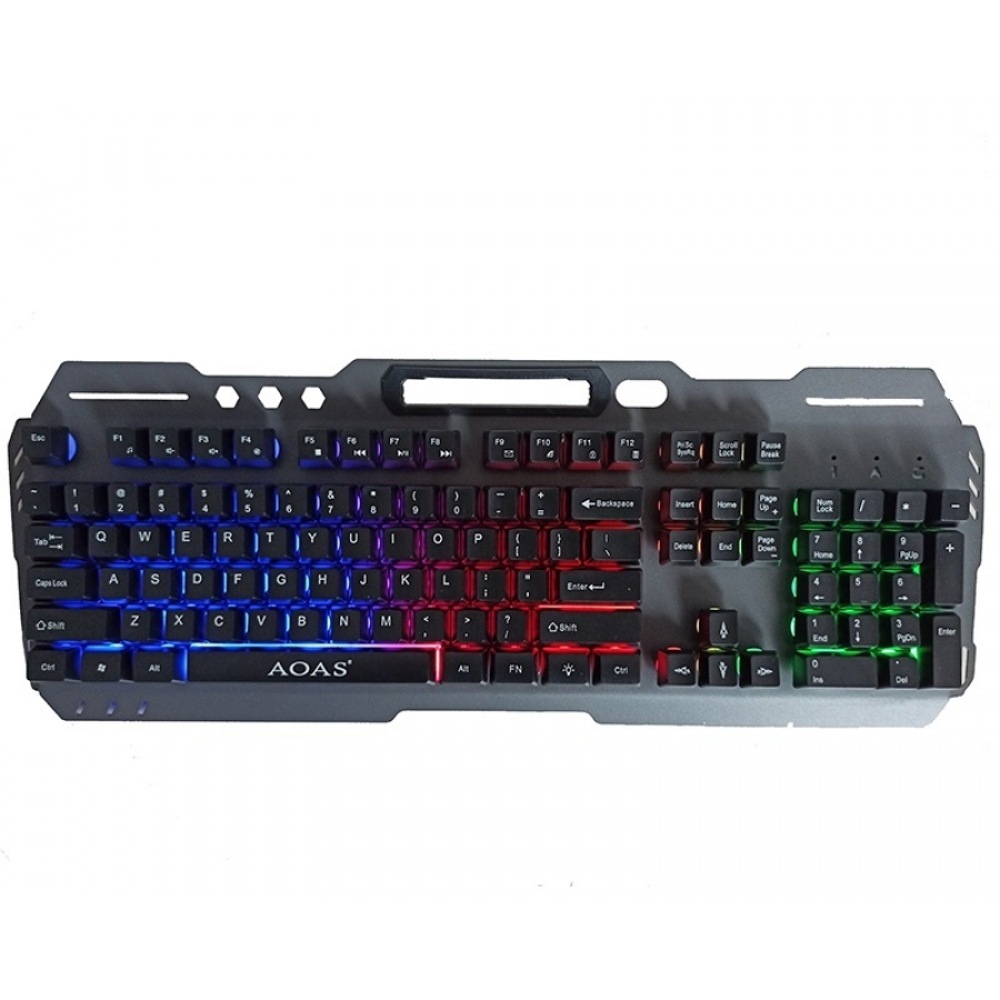 Tastatura Gaming, cu Fir, Conectare USB, Ergonomica, Sistem Antialunecare, Negru