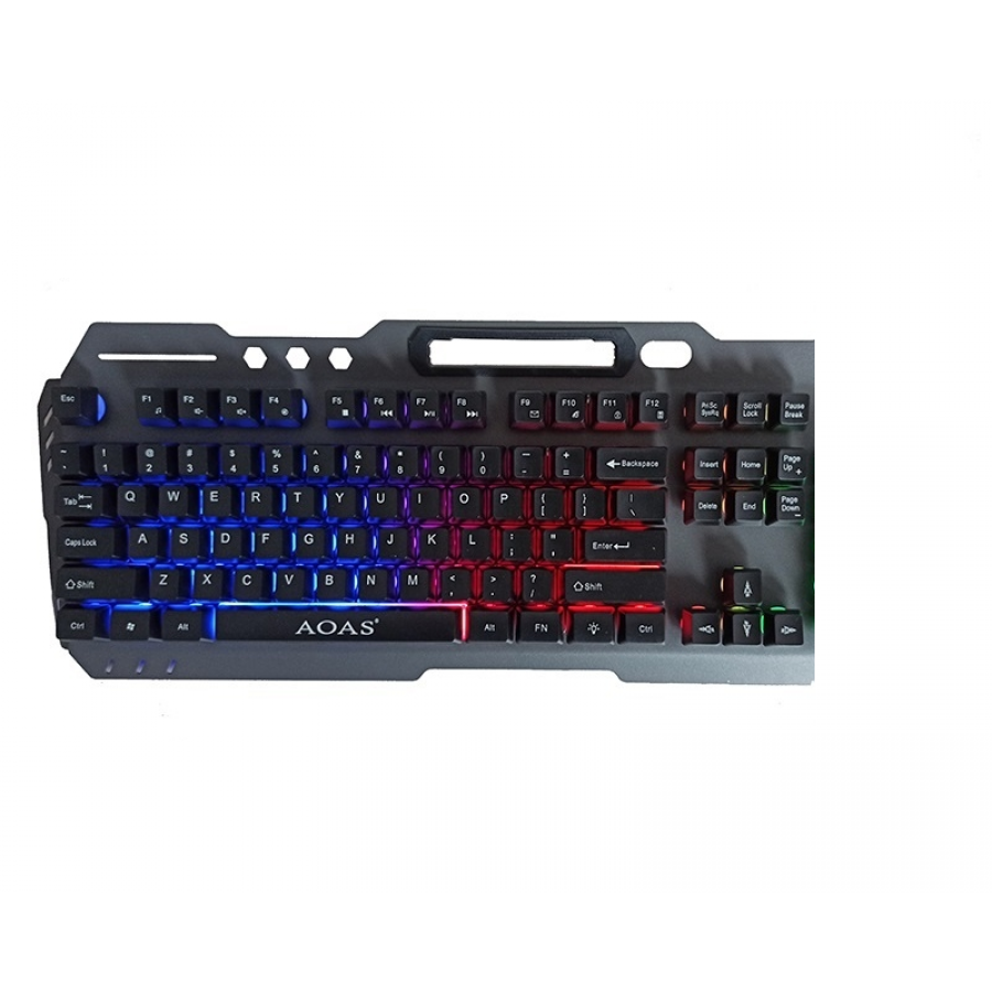 Tastatura Gaming, cu Fir, Conectare USB, Ergonomica, Sistem Antialunecare, Negru