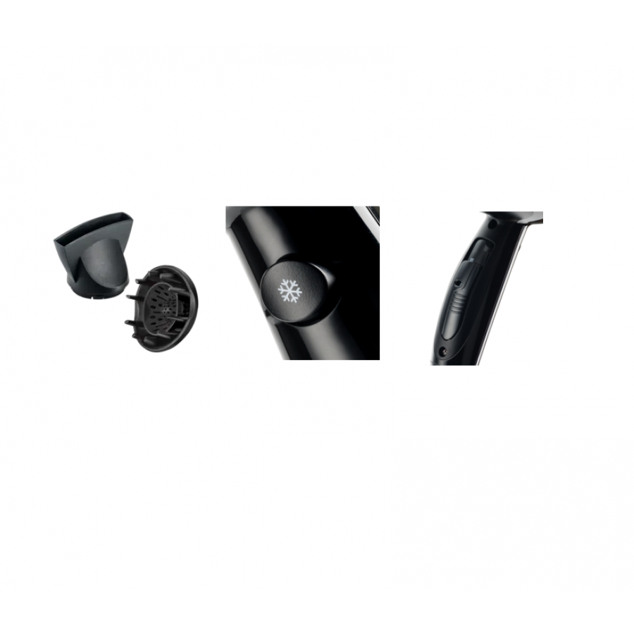 Uscator De Par, Putere 2200W, 3 Trepte de Temperatura, 2 Trepte de Viteza, Negru