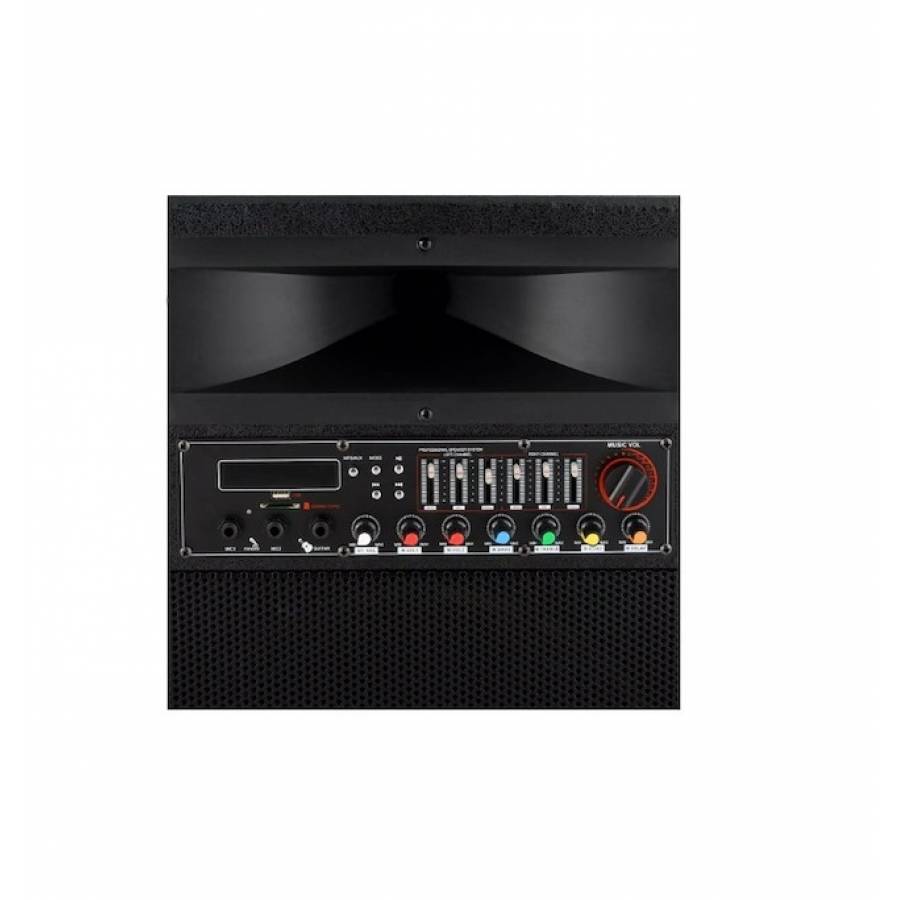 Set de 2 Boxe, Putere 1200W, Reglaje, Accesorii Incluse, Negru