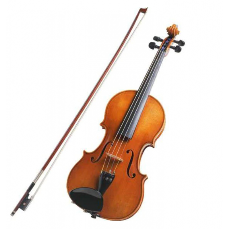 Vioara KlaussTech, Marimea 4/4, 4 Corzi, Lungime 60 cm, Pentru Incepatori, Maro