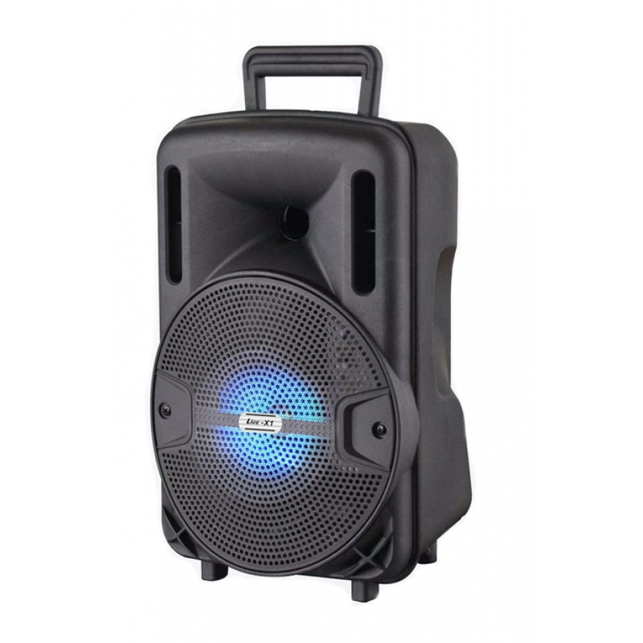 Boxa Portabila Activa, Telecomanda, 10W RMS, Bluetooth, MP3 Player, Radio, Acumulator, Negru