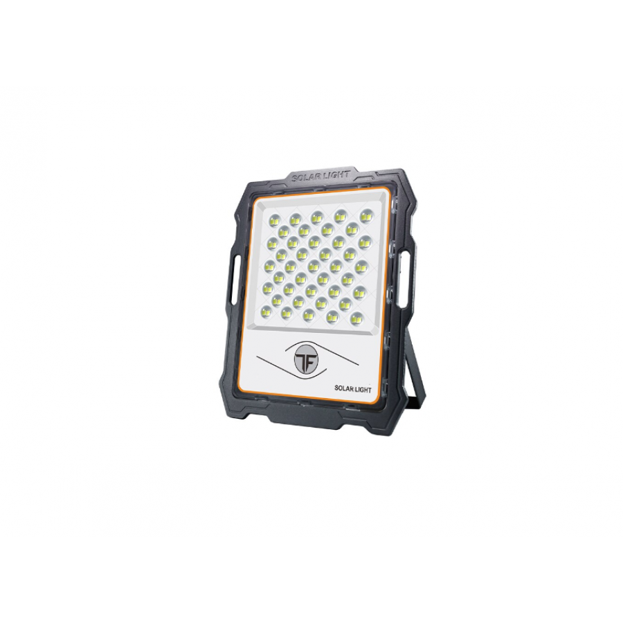 Proiector LED cu Panou Solar KlaussTech, 600W, Lumina Alba, Telecomanda, Control de la distanta, Compact si Ergonomic, Consum Scazut de Energie, Negru