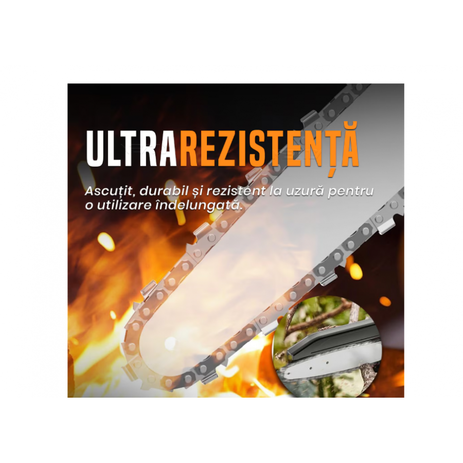 Set  Foarfeca Electrica 36V si Mini Drujba 36V si Brat Telescopic cu 2 Acumulatori