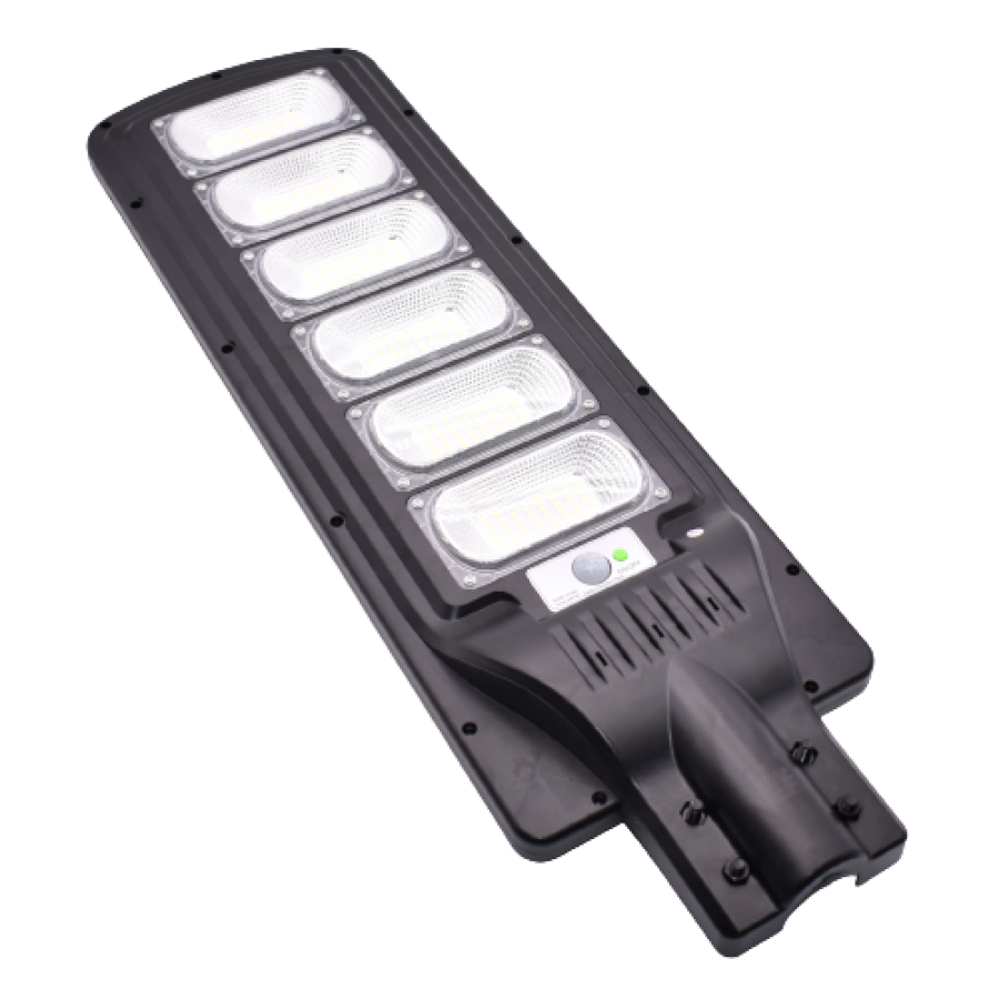 Lampa Solara KlaussTech, Senzor de Miscare, Putere 300W, Telecomanda,, Negru