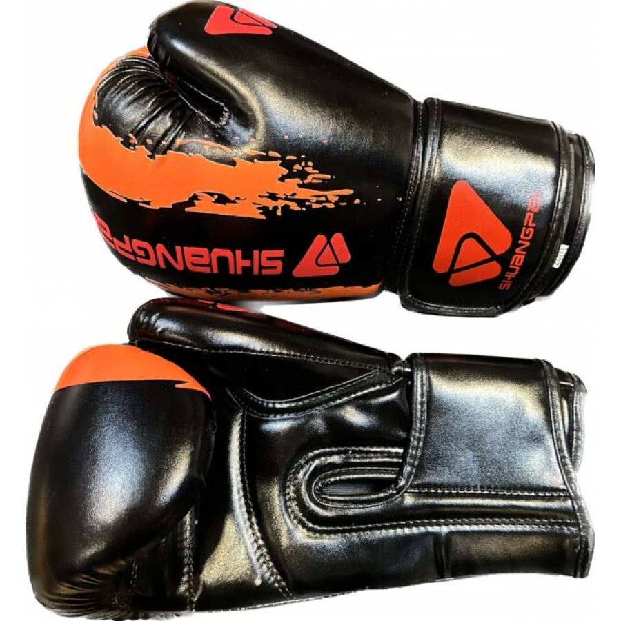 Manusi de box KlaussTech pentru antrenament 10 Oz, portocaliu negru