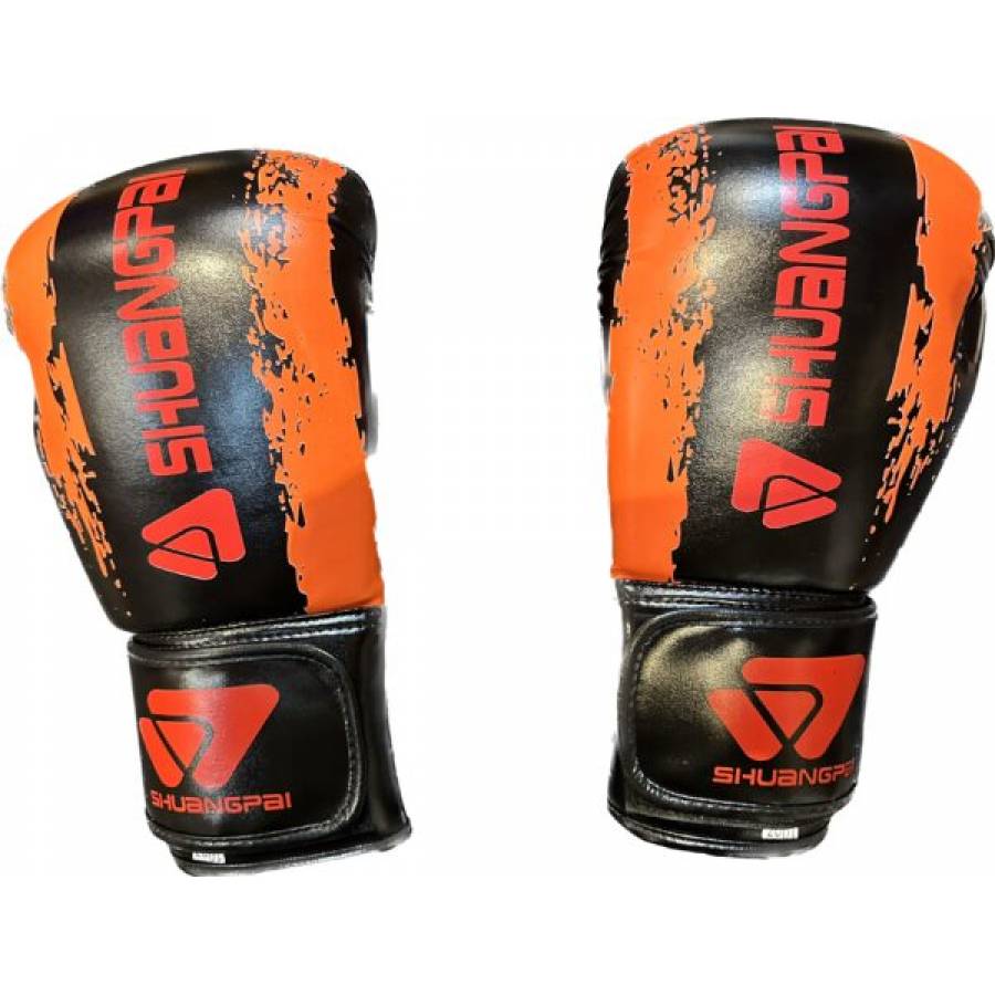 Manusi de box KlaussTech pentru antrenament 10 Oz, portocaliu negru