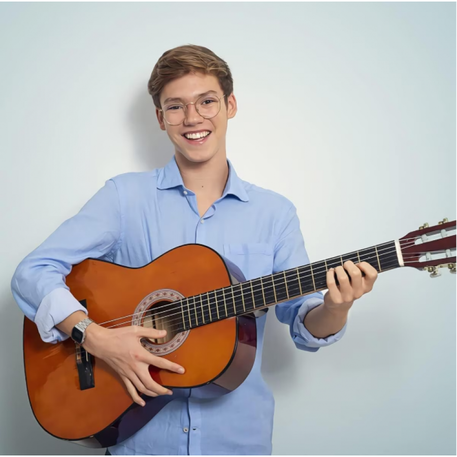 Chitara KlaussTech Acustica 3/4, Orientare Mana Dreapta, Asimetrica, Corzi Metalice, Usor De Folosit, Design Modern, Maro