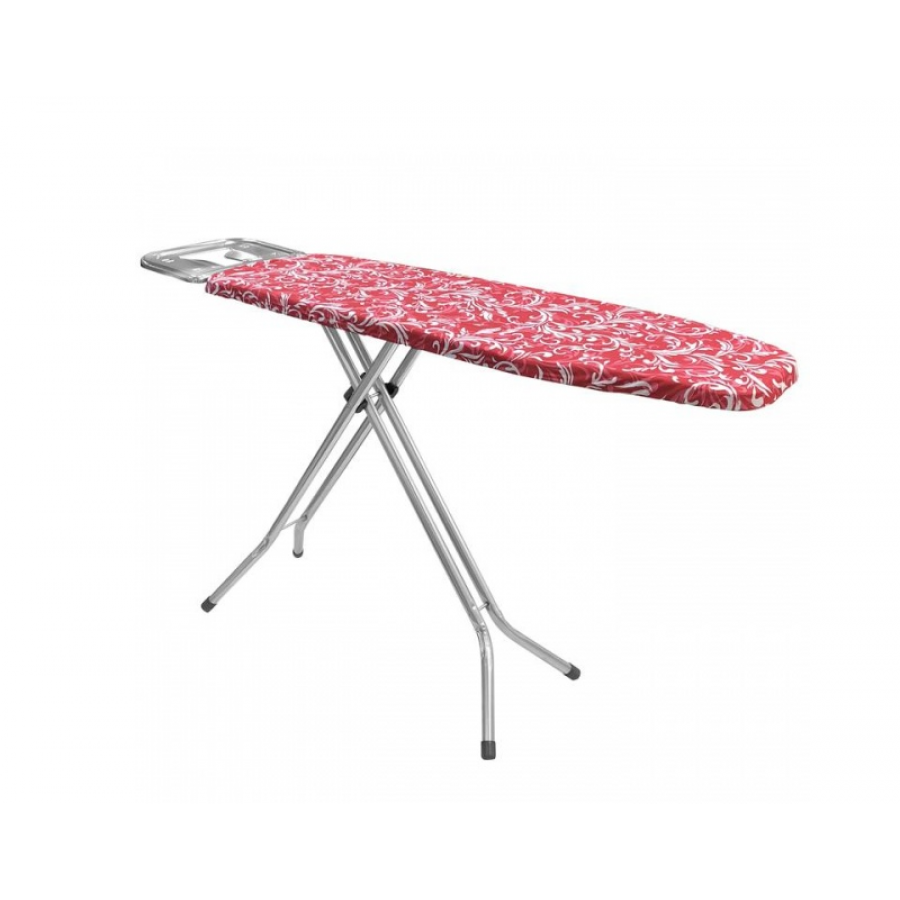 Masa de Calcat KlaussTech, Dimensiune 112x37 cm, Husa Rezistenta, Suport Metalic, Roz