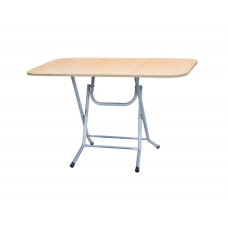 Masa Pliabila KlaussTech, 50 x 80 cm, Blat Lemn, Cadru Metal, Greutate Redusa, Maro