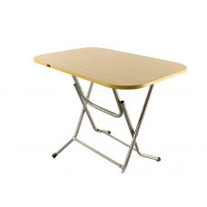 Masa Pliabila KlaussTech, 60 x 90 cm, Blat Lemn, Cadru Metal, Greutate Redusa, Maro