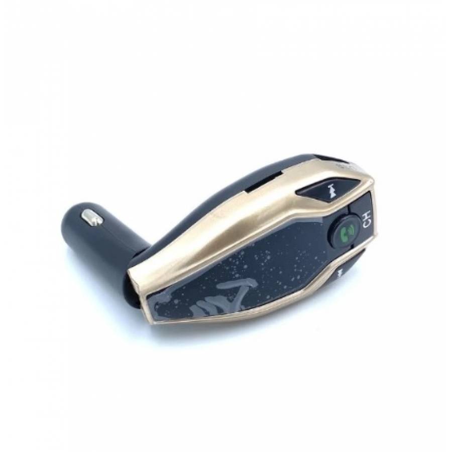 Modulator KlaussTech Auto Fm X7, 2 X Usb, Suport Card Tf, auriu