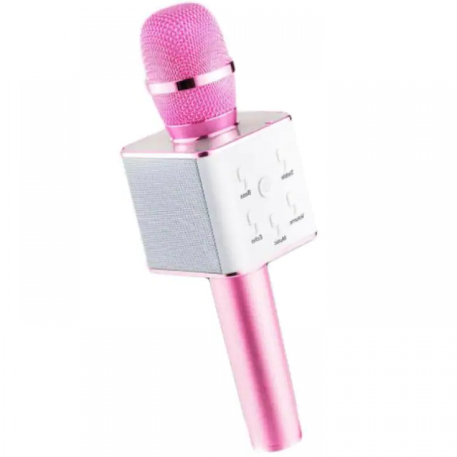 Microfon Klausstech Karaoke Cu Bluetooth Si Boxa Incorporata roz, KlaussTech