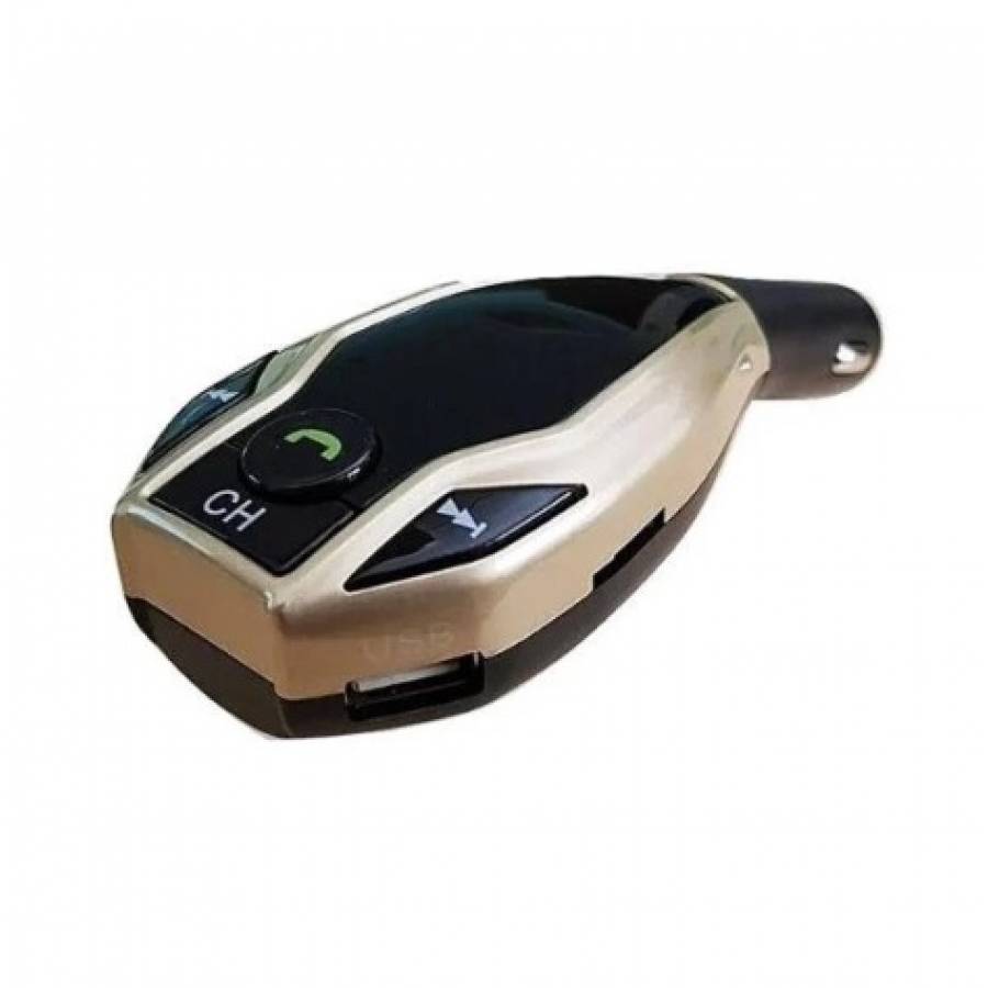 Modulator KlaussTech Auto Fm X7, 2 X Usb, Suport Card Tf, auriu