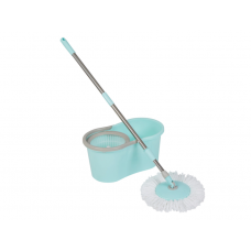 Mop Rotativ Fara Pedala KlaussTech Cu Doua Rezerve Grunberg, Albastru