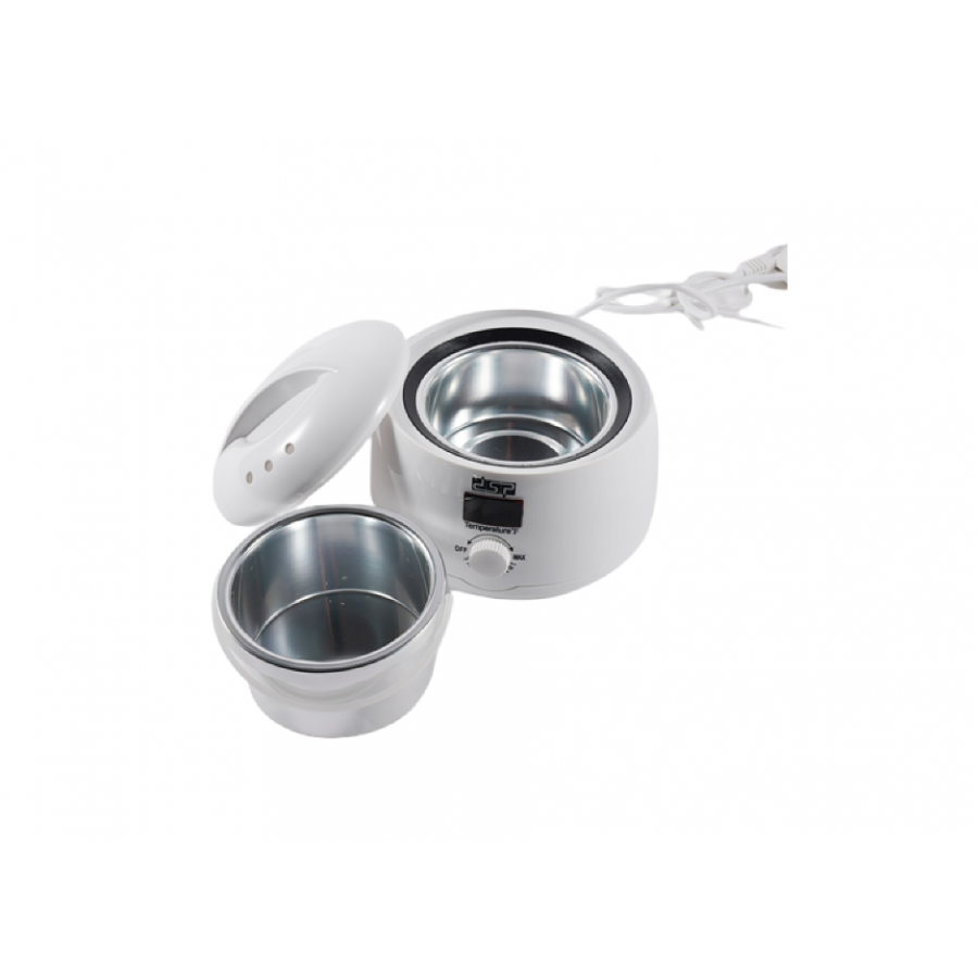 Aparat incalzit ceara 100W, culoare alb + accesorii