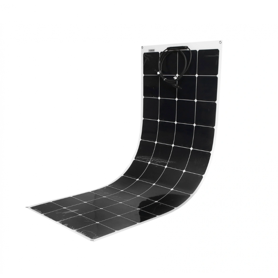 Panou Solar, Putere 150W, Flexibil, Portabil, Cablu si Conector Inclus, Negru