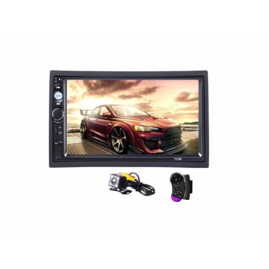 Radio KlaussTech Mp5 Player Auto 7010b 2din Player Auto Universal Camera Marsarier, Telecomanda Volan Navigatie Mirrorlink