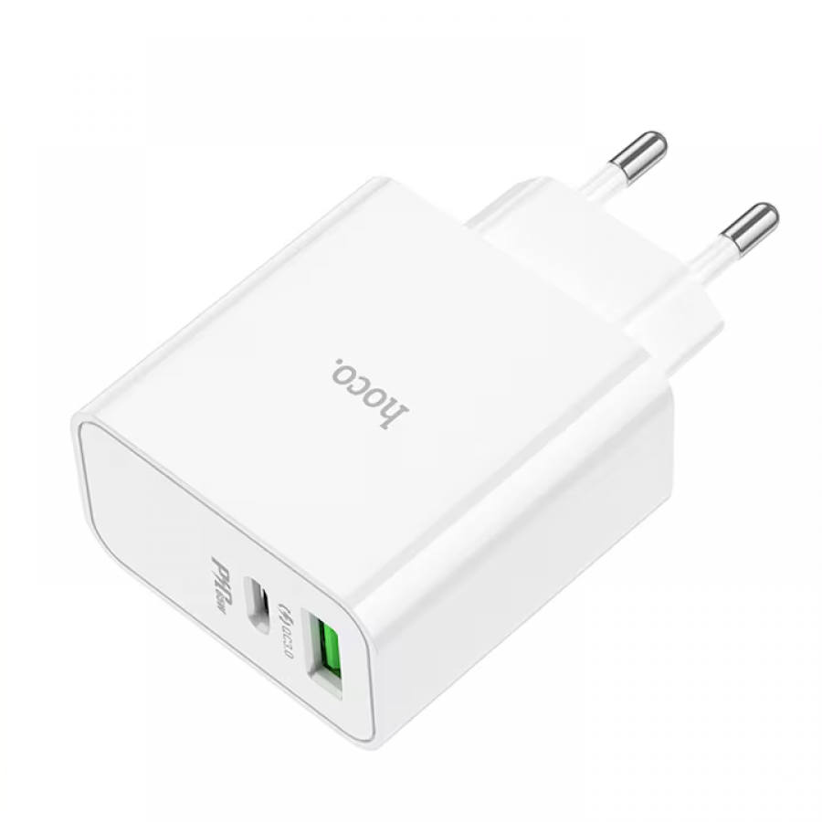 Incarcator Retea, Power Delivery 65W, Dual Ports, USB-A Quick Charge 3.0 + USB-C cu Power Delivery, 5V, 3A