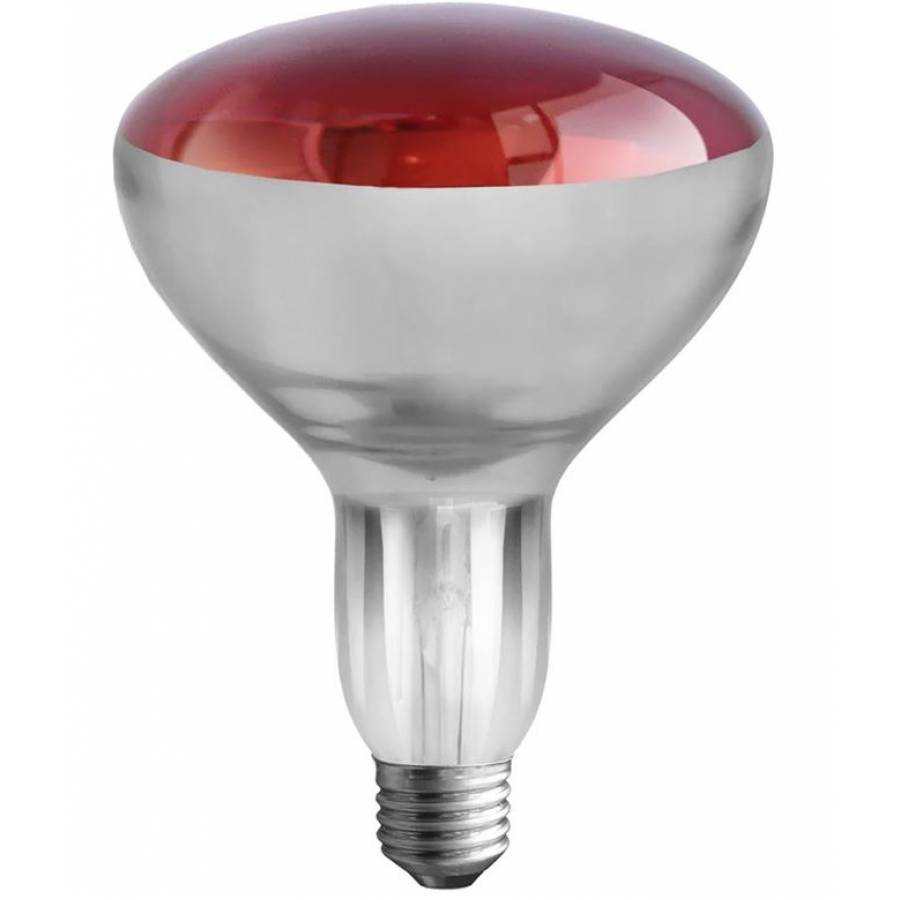 Bec cu Infrarosu, KlaussTech, Putere 250W, E27, Instalare Rapida, Rosu