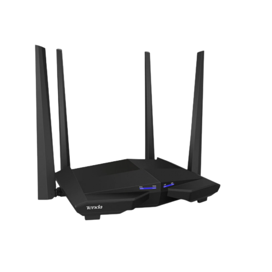 Router Wireless, 4 Antene, 2.4 - 5 Ghz, Alimentare 100-240V, 2 Benzi, Consum Redus de Energie, Negru