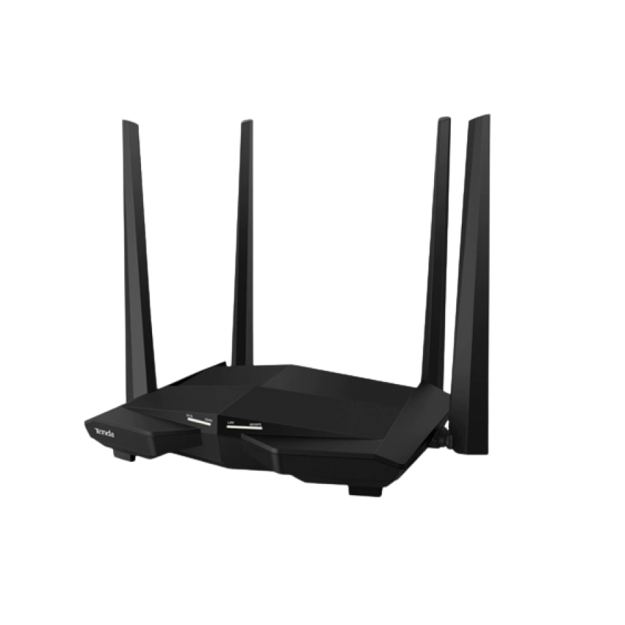 Router Wireless, 4 Antene, 2.4 - 5 Ghz, Alimentare 100-240V, 2 Benzi, Consum Redus de Energie, Negru