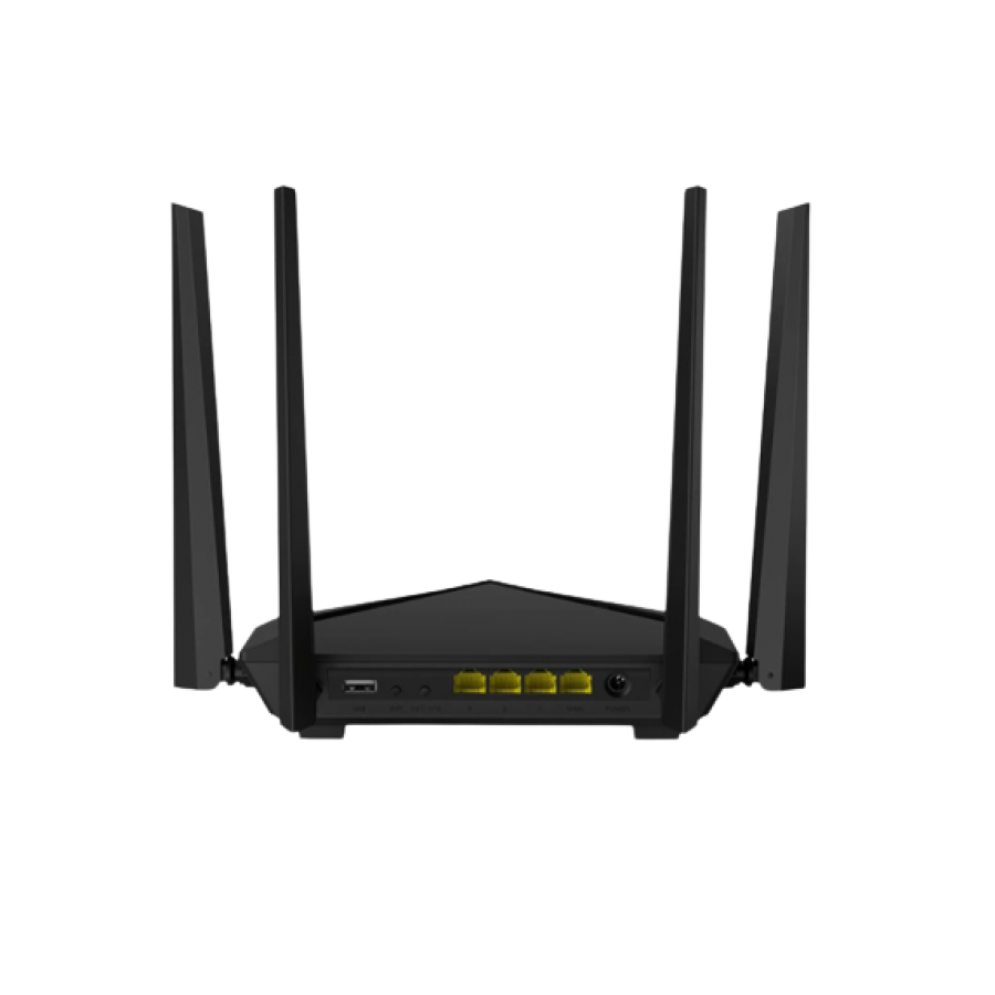 Router Wireless, 4 Antene, 2.4 - 5 Ghz, Alimentare 100-240V, 2 Benzi, Consum Redus de Energie, Negru