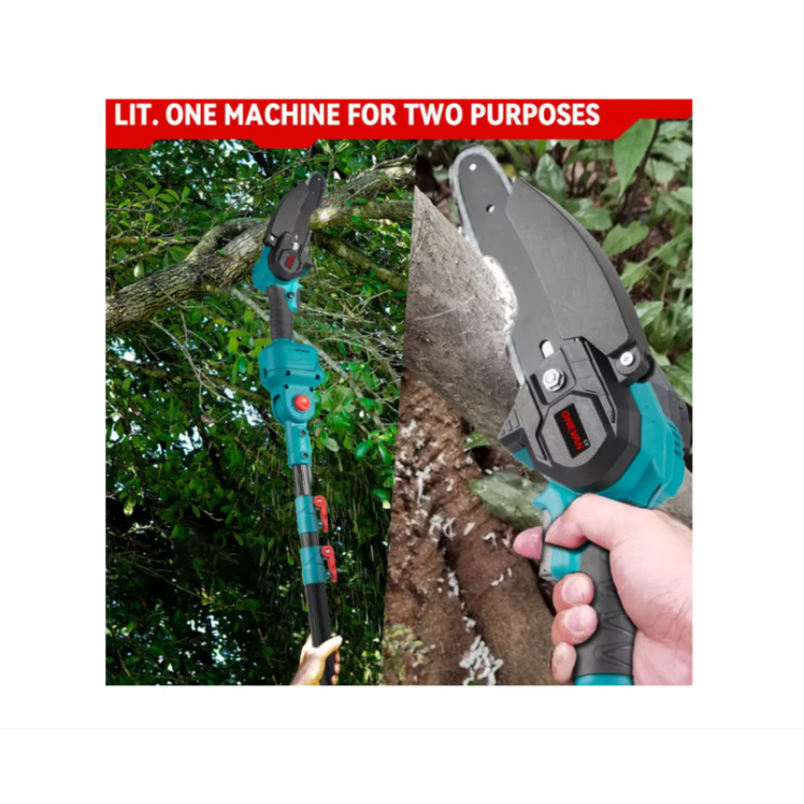 Set  Foarfeca Electrica 36V si Mini Drujba 36V si Brat Telescopic cu 2 Acumulatori