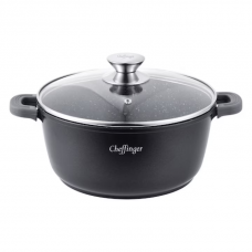 Cratita Cheffinger, Capac de sticla termorezistenta cu buson de inox, 13.2 litri