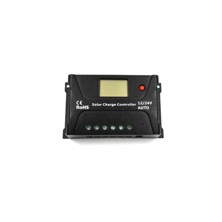 Controller Solar Powersave Pwm 20a 12/24v Usb Output Sr-hp2420-s