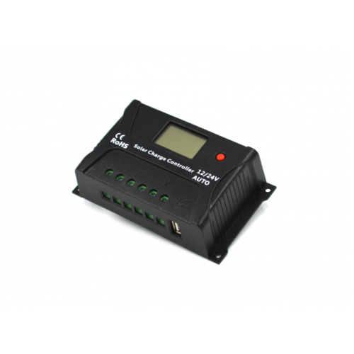Controller Solar Powersave Pwm 20a 12/24v Usb Output Sr-hp2420-s