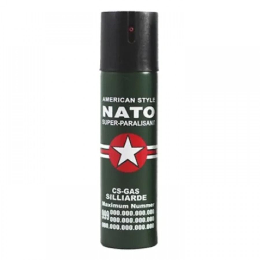 Spray Paralizant Iritant Lacrimogen Autoaparare Cu Piper Nato 60 Ml Negru