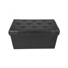 Taburet KlaussTech, 3in1, Greutate Maxima 150 Kg, Dimensiune 76x38x138 cm, Piele Ecologica, Negru