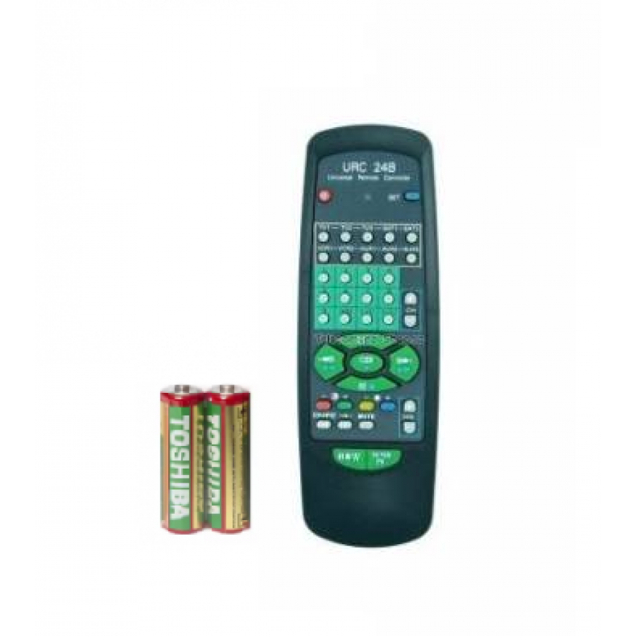 Telecomanda Universala Klausstech 10 in 1, Design ergonomic si comact, Functionare pe baterii, Negru