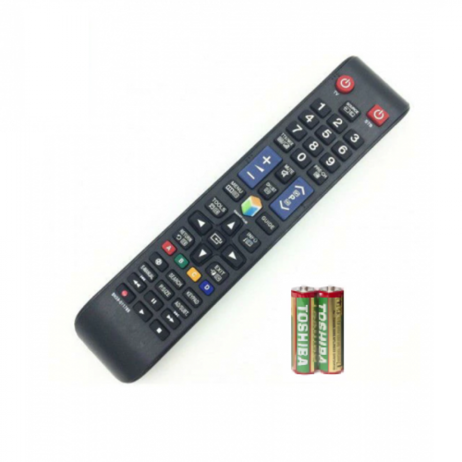 Telecomanda TV LED Compatibila cu  Samsung, Utilizare cu 2 x AAA, ABS, Negru