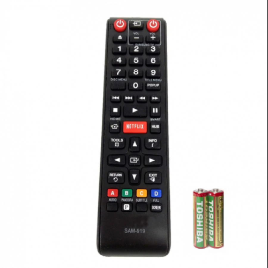 Telecomanda Universala Lcd, Distanta 8 M, Design Ergonomic, Buton Netflix, Negru