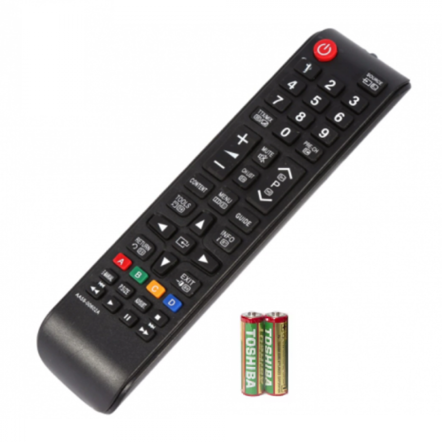 Telecomanda Universala pentru TV LED/LCD Samsung, 10 m, 2 x AAA, 100 g, Subtire, Negru