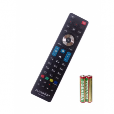 Telecomanda Universala pentru Televizor, Distanta 8 m, Functionare cu 2 x AAA, Negru
