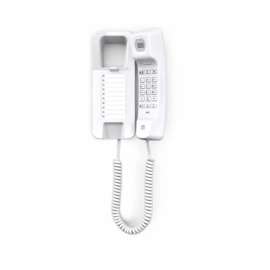 Telefon fix Gigaset Desk 200, montabil pe perete, alb