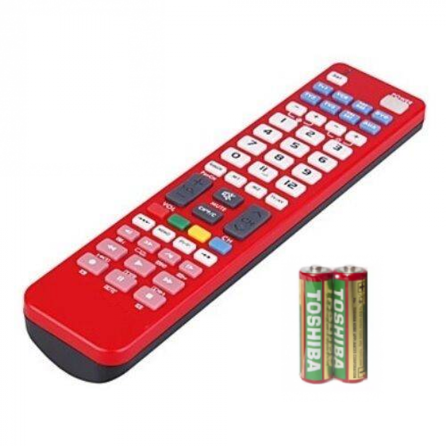 Telecomanda universala TV, max 8 aparate, rosu