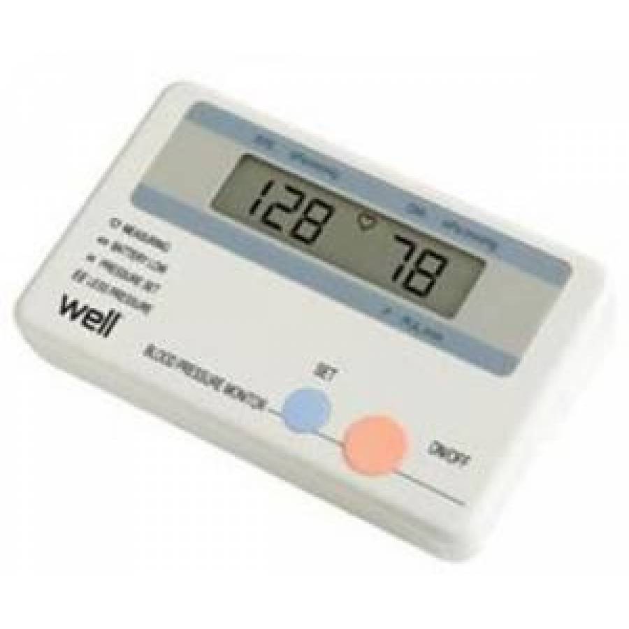 Tensiometru Well pentru monitorizarea tensiunii pe baterii, alb
