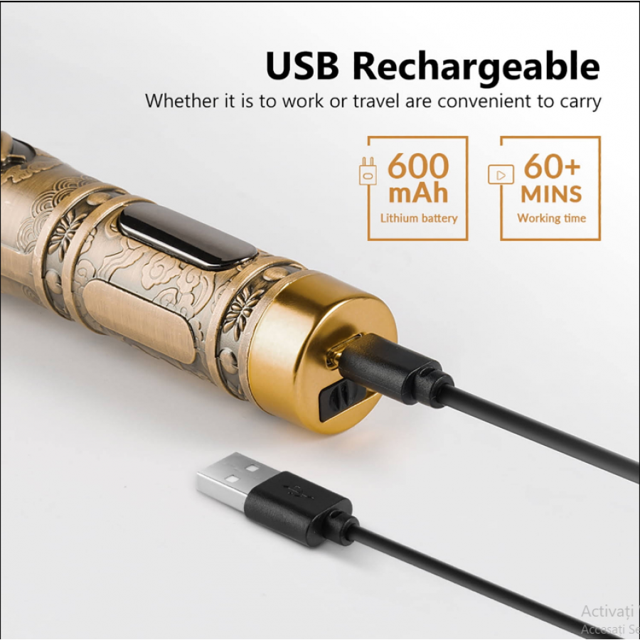 Masina de tuns KlaussTech, 5W, nuanta aurie